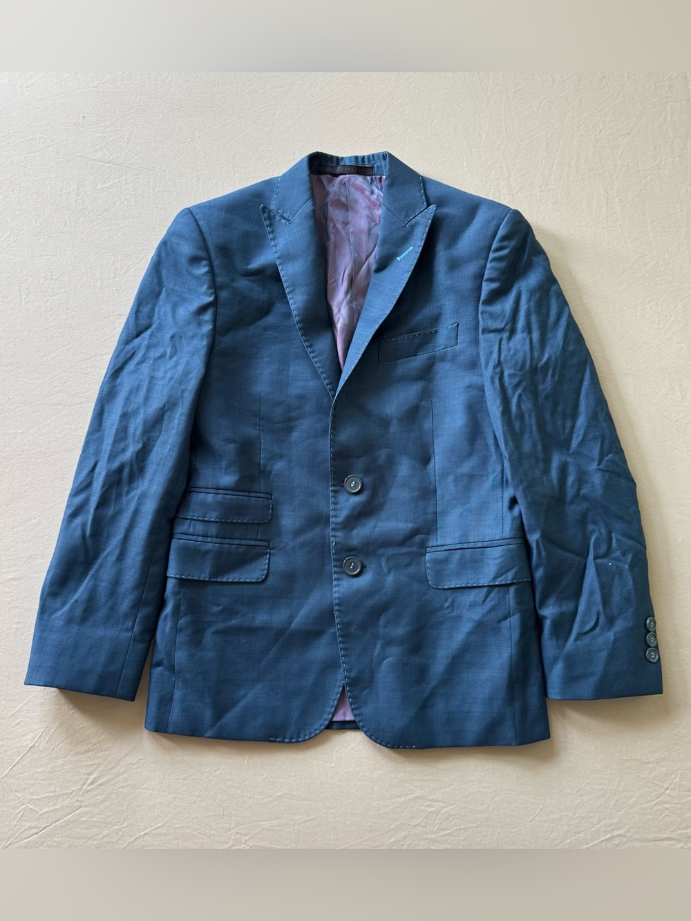Boys Princeton Model X Blue Suit Jacket Blazer